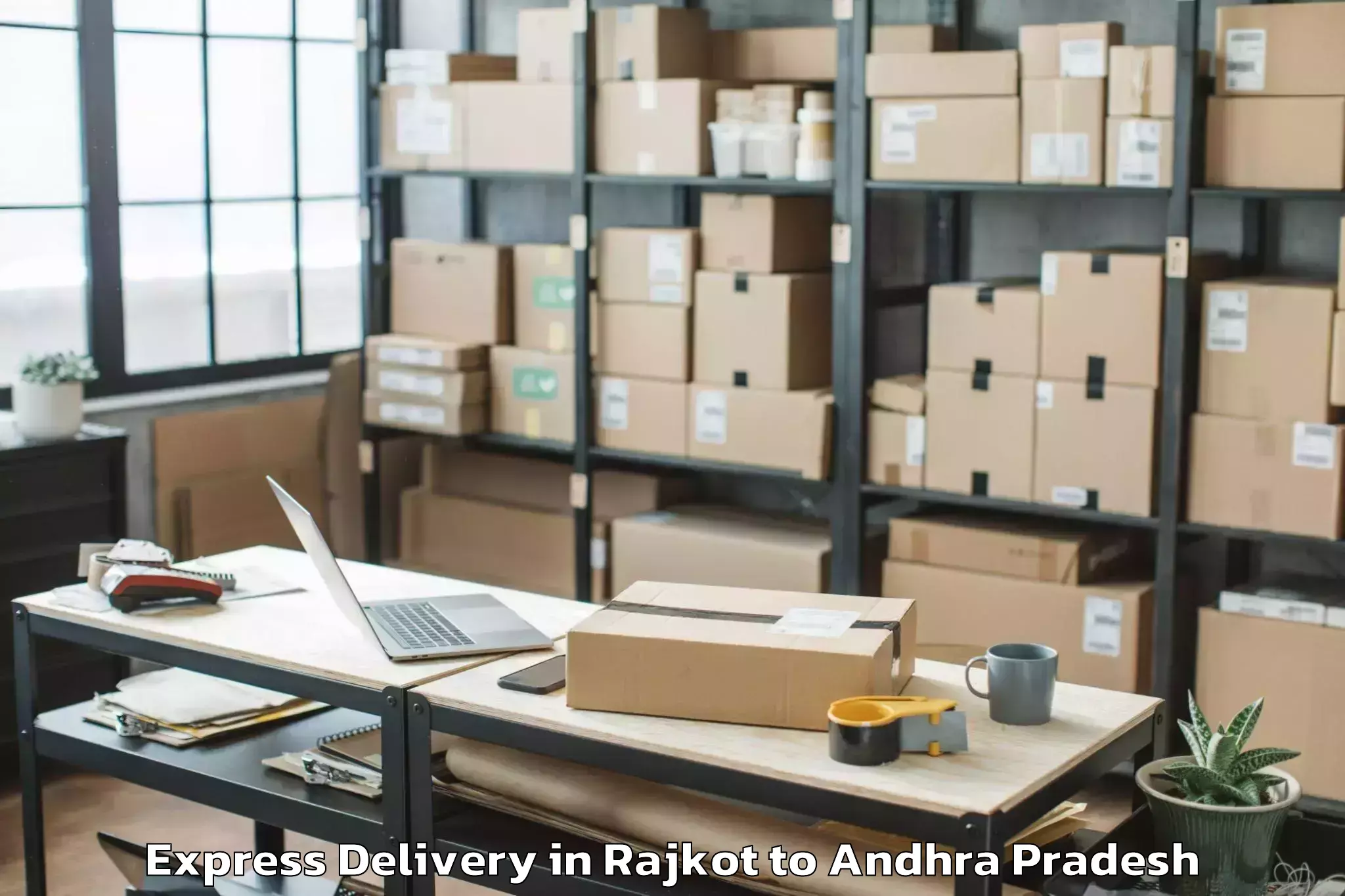 Leading Rajkot to Prathipadu Express Delivery Provider